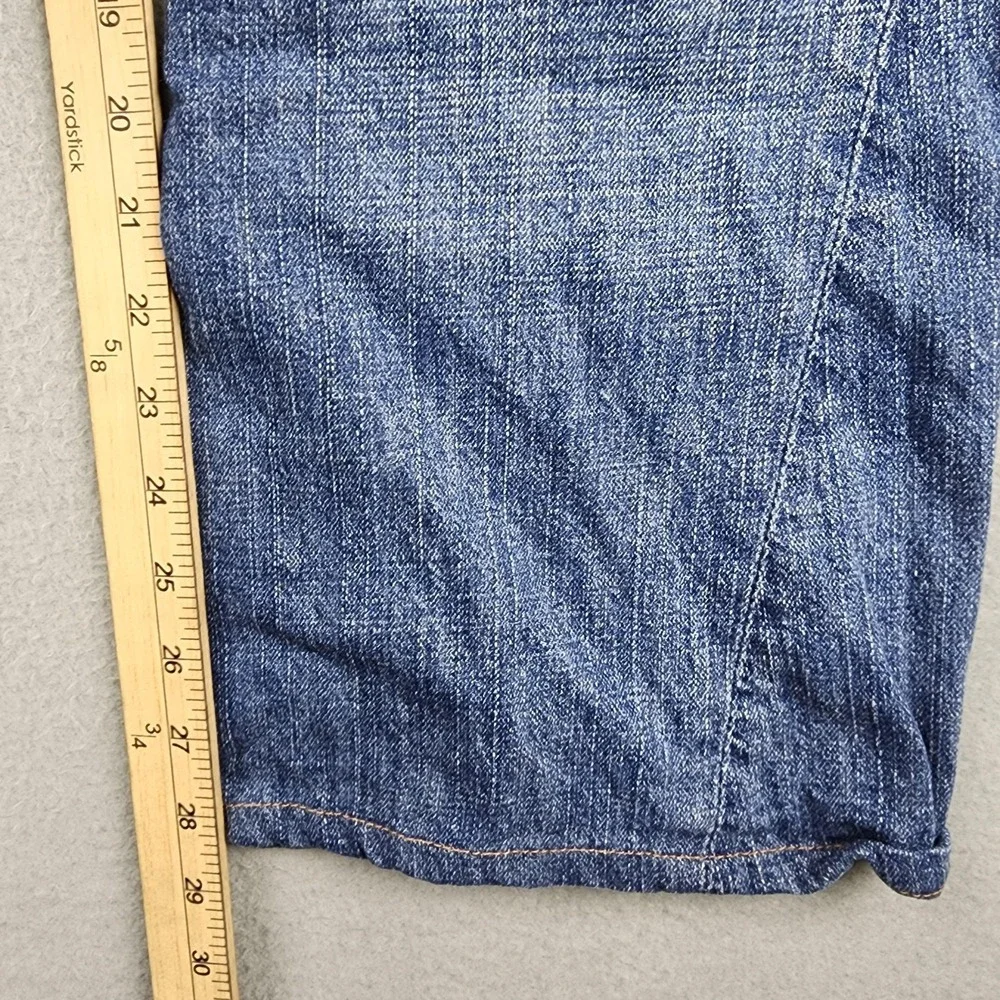 True Religion Joey Jeans Mens 34x29 Medium Wash Blue Bootcut USA Denim READ